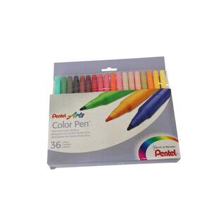 36 Pentel Arts Color Pen Fine Point Unused 94223